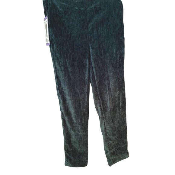 Hillary Radley XS Soft Forest Green Velvety Stretch Slim Leg Pants - Picture 4 of 10